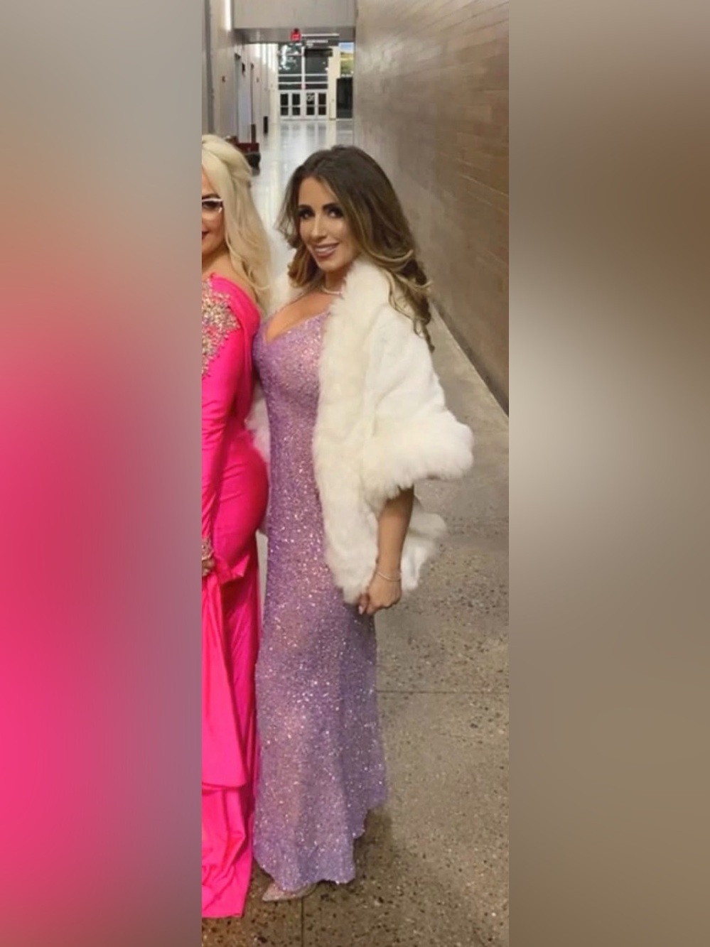 Portia & Scarlett Lavender Sequin Gown size 6, worn once, prom, gala, pageant